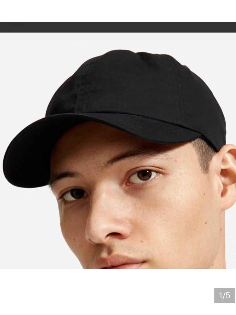 Everlane The Organic Cotton Baseball Cap in Black